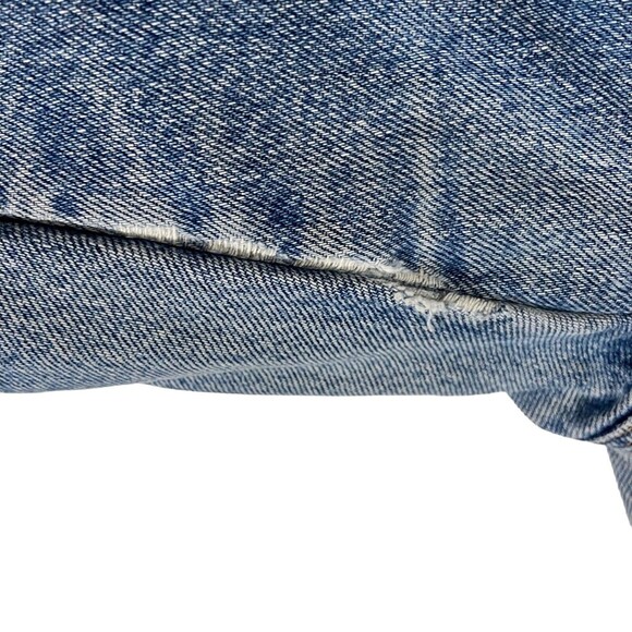 Vintage LL Bean Flannel Lined Relaxed Fit Double‎ L Jeans Size 16 Y2K Baggy Mom - Picture 10 of 10